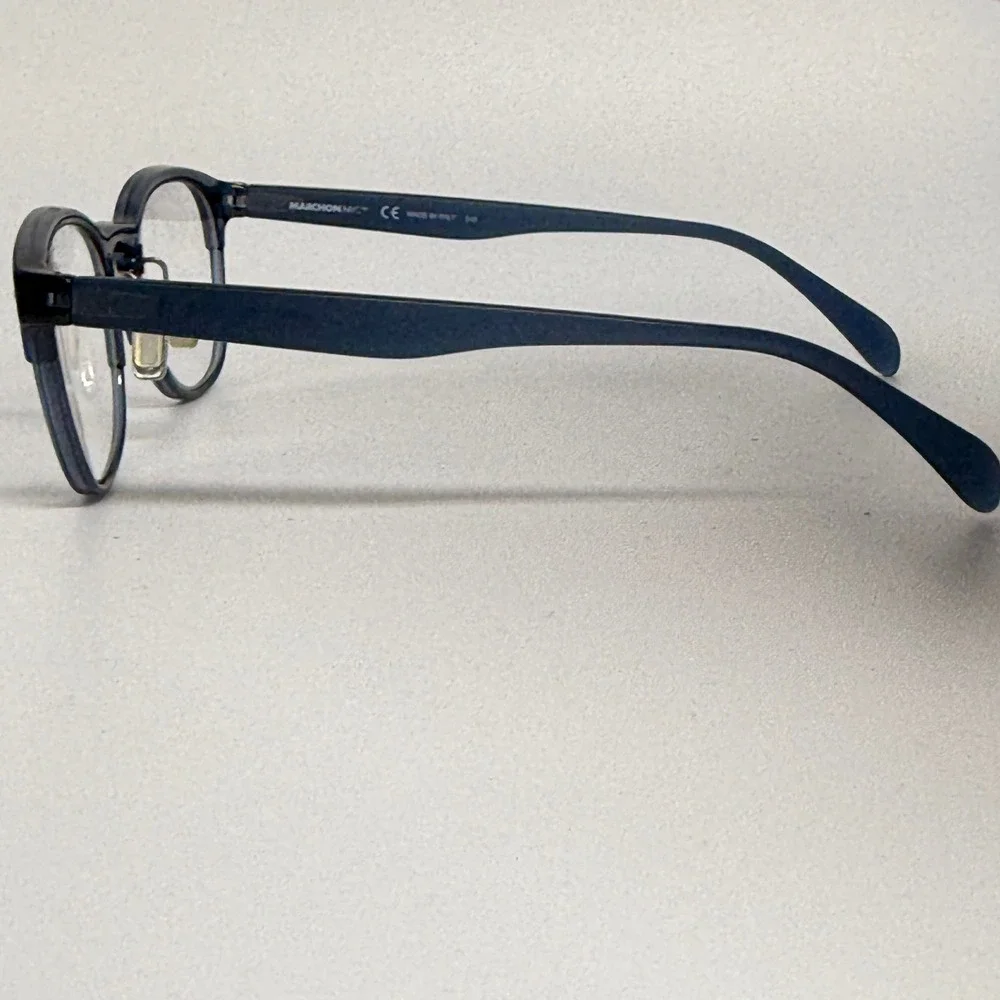 Marchon NYC M-3802 412 Blue Eyeglasses Frames 49-20-145 Italy Made‎ 22435